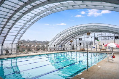 DynaDome Transforms Outdoor Pool Into Year-Round Paradise