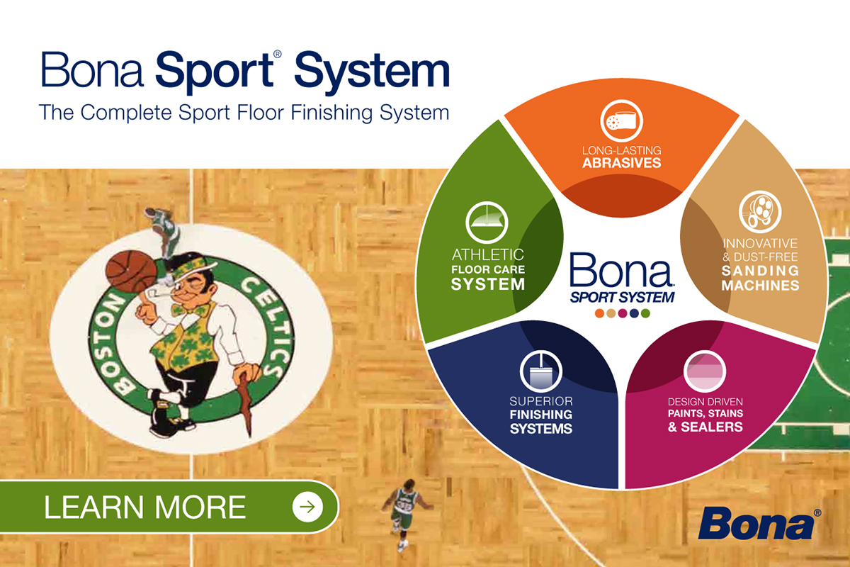 The Bona Sport System®: A Complete Solution for Hardwood Athletic Floors